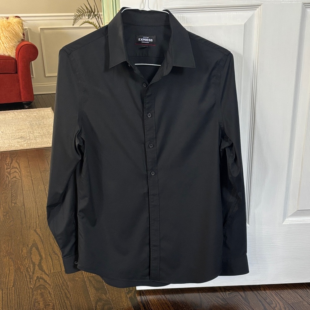 Express Men's Classic Black Dress Shirt